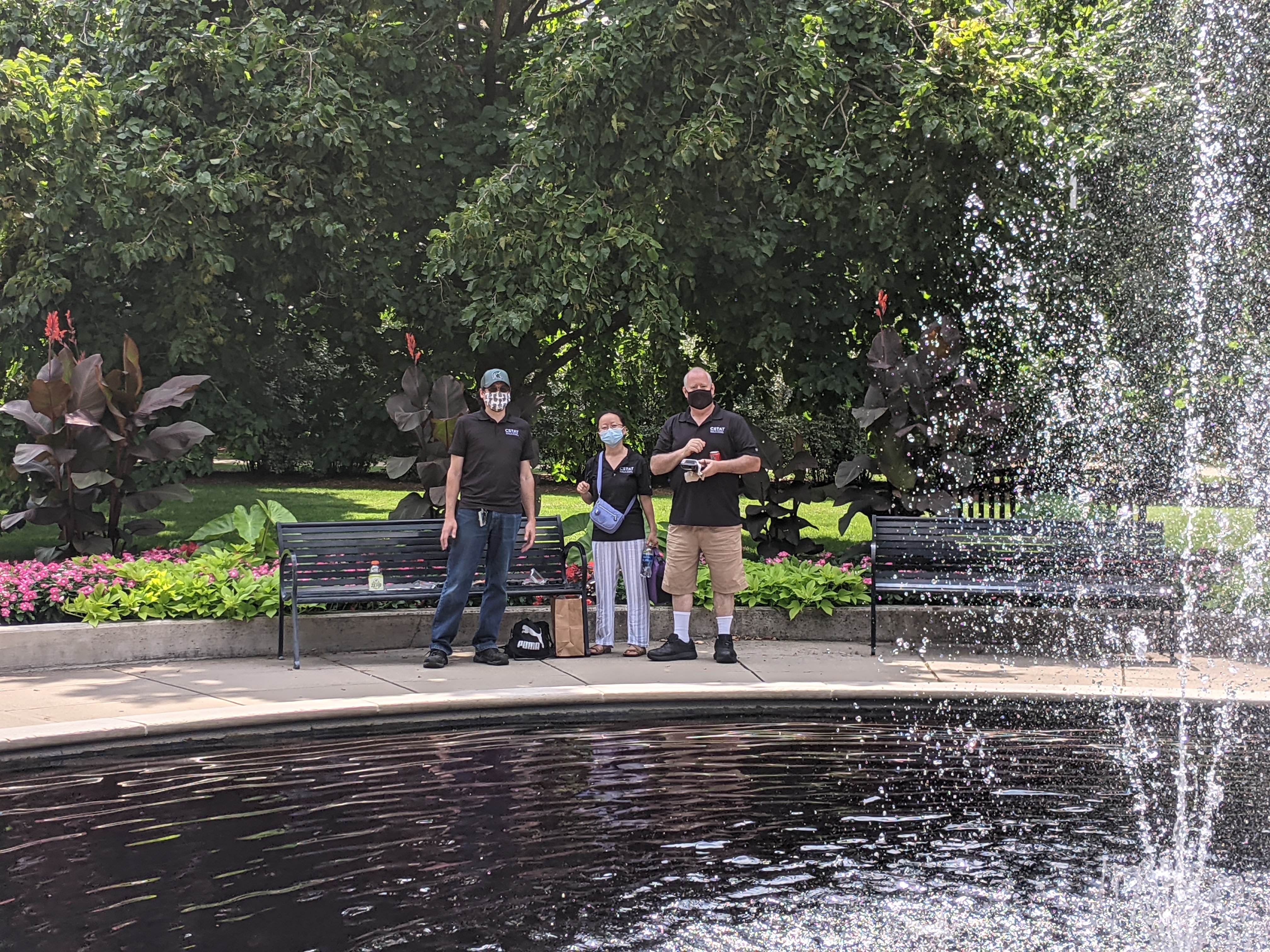 MSU fountain